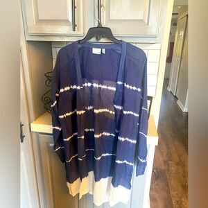 Women’s sheer button-down blouse/beach cover-up by Athleta, great for layering!